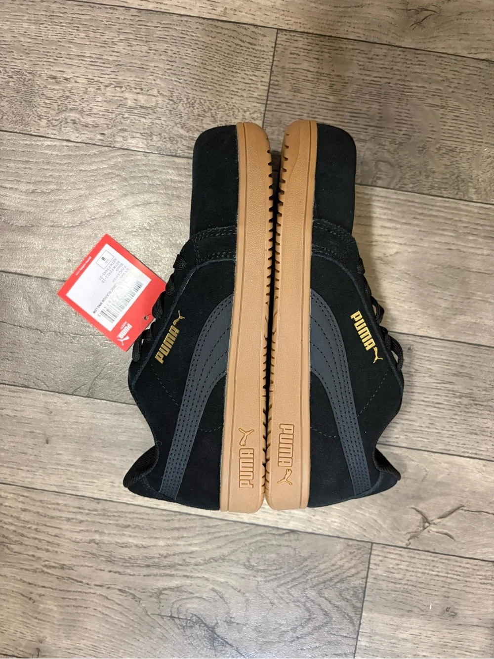 Puma Black Composite Toe Safety  Sneakers with Gum Sole